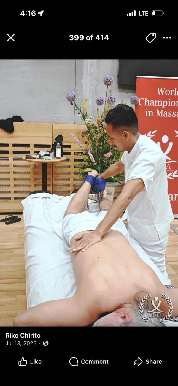 Thai massage session